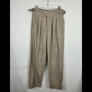 Banana Republic Wool Seafarer Explorer Pants Herringbone Beige Size 8 US